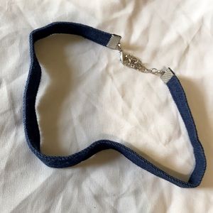 Blue Denim Choker